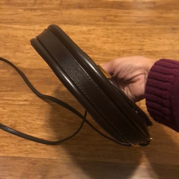 Vintage dark brown snakeskin crossbody bag. - Picture 6 of 9